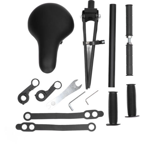 Siège de Vélo Enfant Avant Fixation Guidon, Support Enfant Vélo Solide en Fer, Siège Bicyclette Enfant Universel avec Attache Guidon