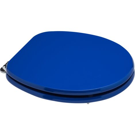 Siège de WC bleu électrique en MDF FSC