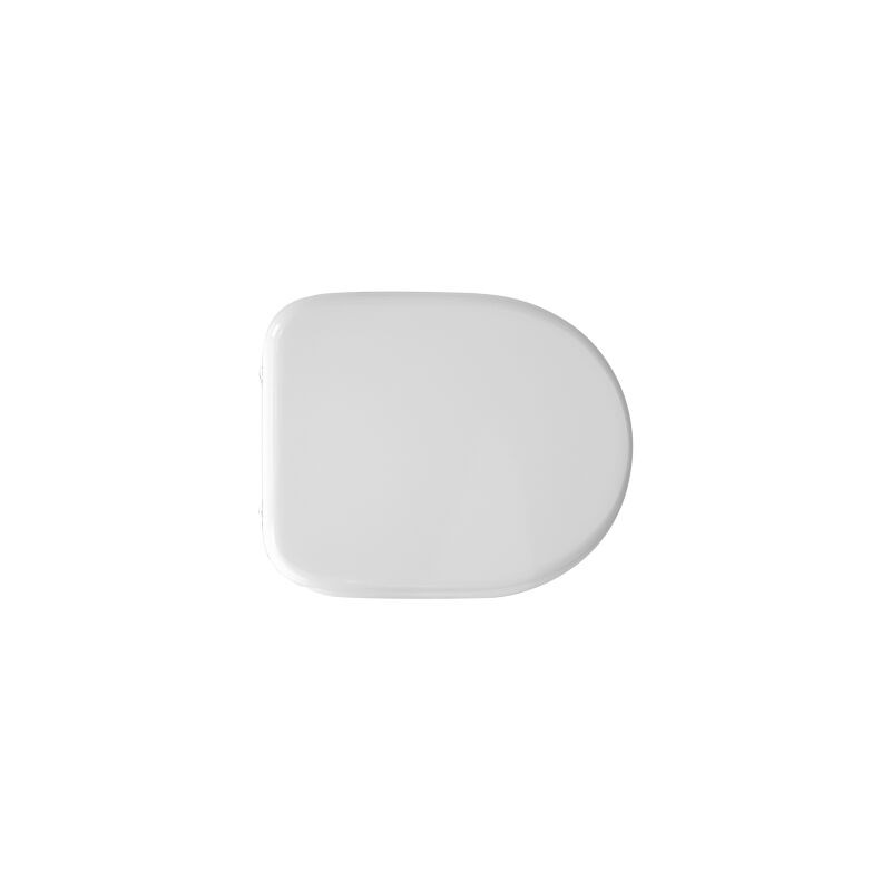 Dianhydro - Abattant wc blanc pour wc rak Compact 43,5 x 36 cm Abattant wc distance des charnie'res 16 cm avec abattant en fonte de bois Bianco