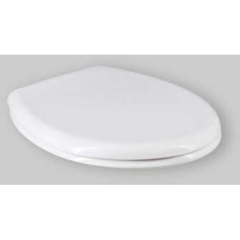 Siège de WC thermodurcissable blanc à fermeture normale Colibri
