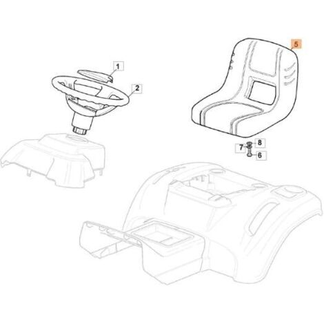 SIÈGE EMAK D'ORIGINE G125722488E0R