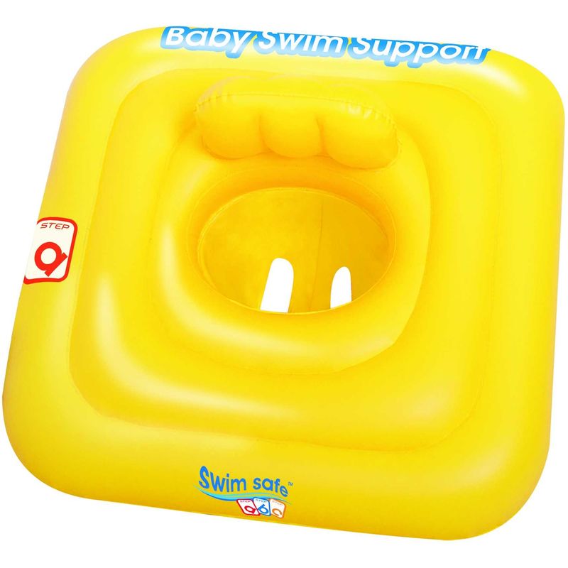 Bestway - support pour bébé swim safe step a - 69 x 69 cm - jaune 32050