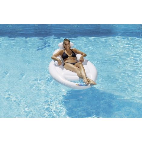 Siège gonflable de piscine avec porte-gobelet Lounger Kerlis