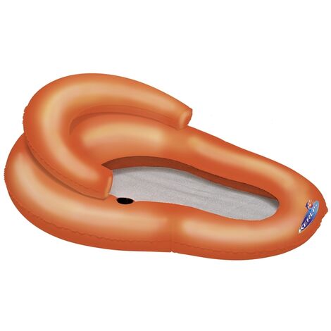 Siège gonflable de piscine fluo Lounger Kerlis - L130 x l90 x H50 - Orange