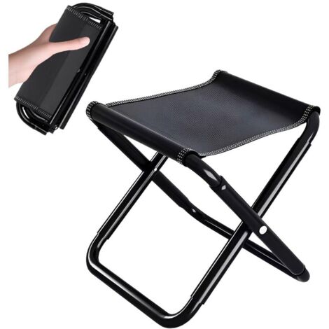 Siege Pliable Portable Leger,Tabouret Pliable Camping,Tabouret de Peche Pliant avec Sac de Rangement,Chaise de Plage Portable,Tabourets de Voyage RéUtilisable pour Barbecue, Randonnée