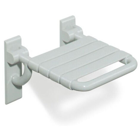 Siège rabattable SERIE 801 345x408mm. assise 55mm blanc pur