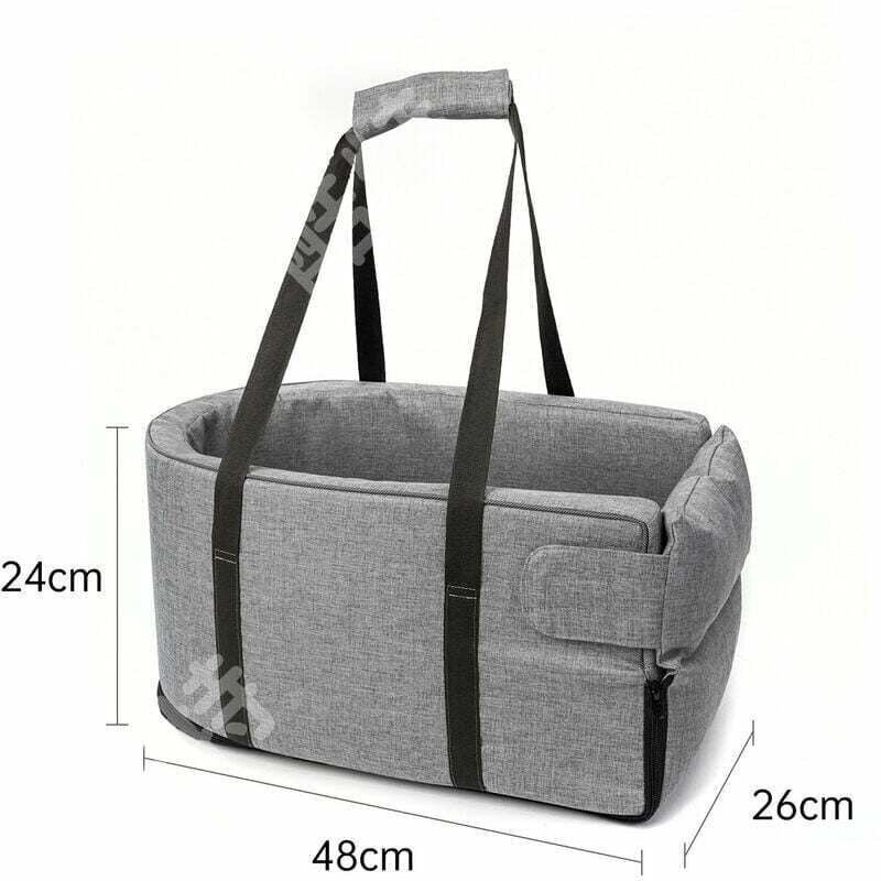 Siège rehausseur de voiture pour chien sur accoudoir de voiture, console centrale de voiture amovible et lavable niche pour petit animal de compagnie