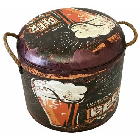 Siège rond rangement Beer - Petit Modèle