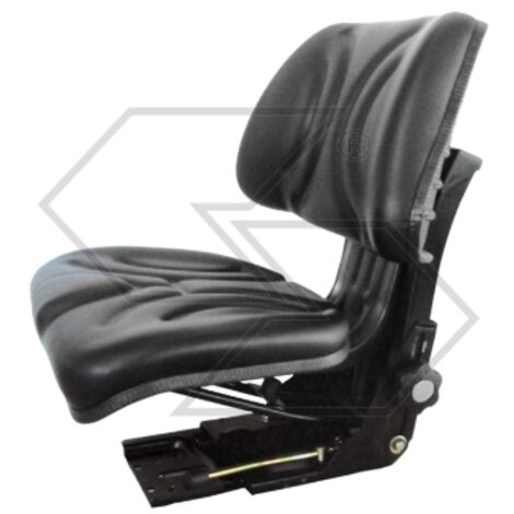 Siège standard en pvc noir pour tracteur agricole