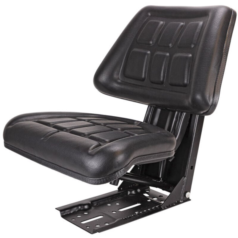 Siège tracteur sans accoudoirs dts 130 f - noir