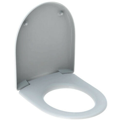 Siège WC GE Renova Comprimo, en céramique, avec charnières en acier inoxydable