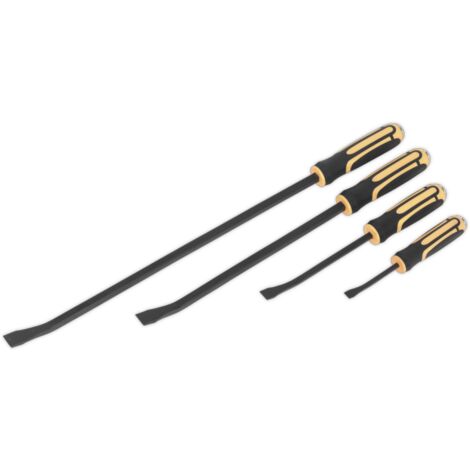 Siegen Angled Pry Bar Set with Hammer Cap 4 Piece