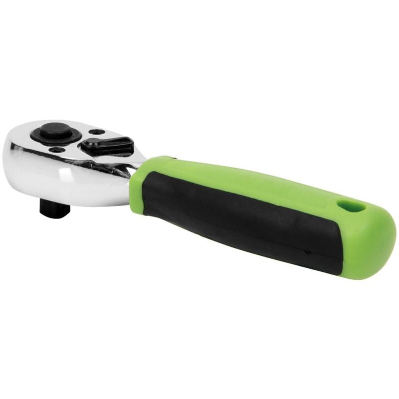 Sealey - S01258 Siegen Stubby Ratchet Wrench with Flip Reverse 1/4'Sq Drive