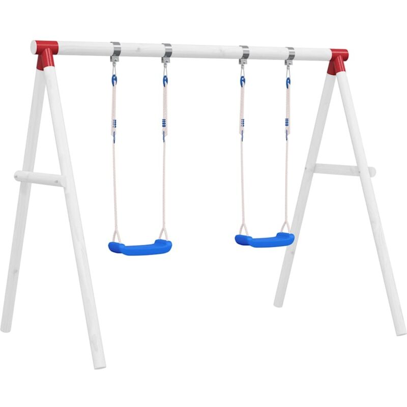 Vidaxl - Sièges de balançoire avec cordes 2 pcs bleu 38x16 cm pe