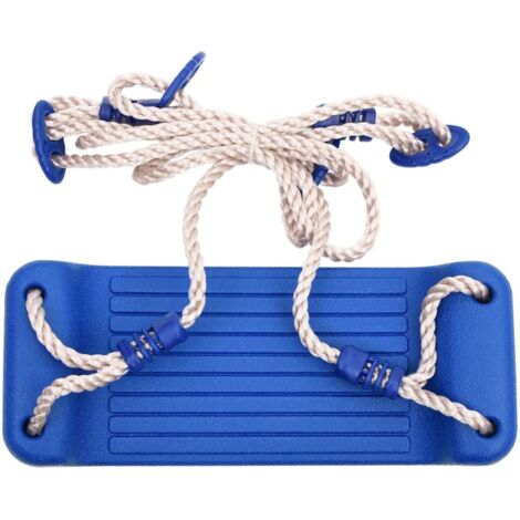 Sièges de balançoire avec pierres d'escalade lot de 2 bleu PE CFW47111