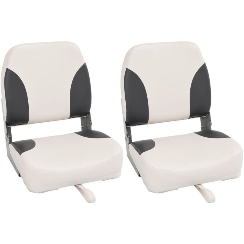 Vidaxl - Sièges de bateau pliables lot de 2 à dossier haut 41x36x48 cm