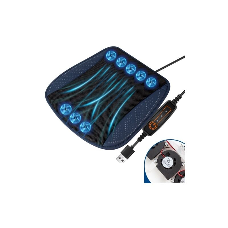 Sièges refroidis Sièges de voiture universels, sièges refroidis pour chaise, maison, SUV, camion/avec 8 ensembles de ventilateurs