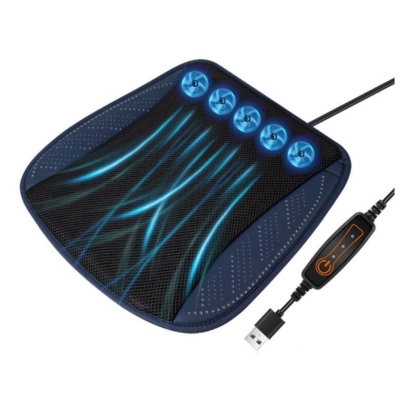 Sièges refroidis Sièges de voiture universels, sièges refroidis pour chaise, maison, suv, camion/avec 5 ensembles de ventilateurs