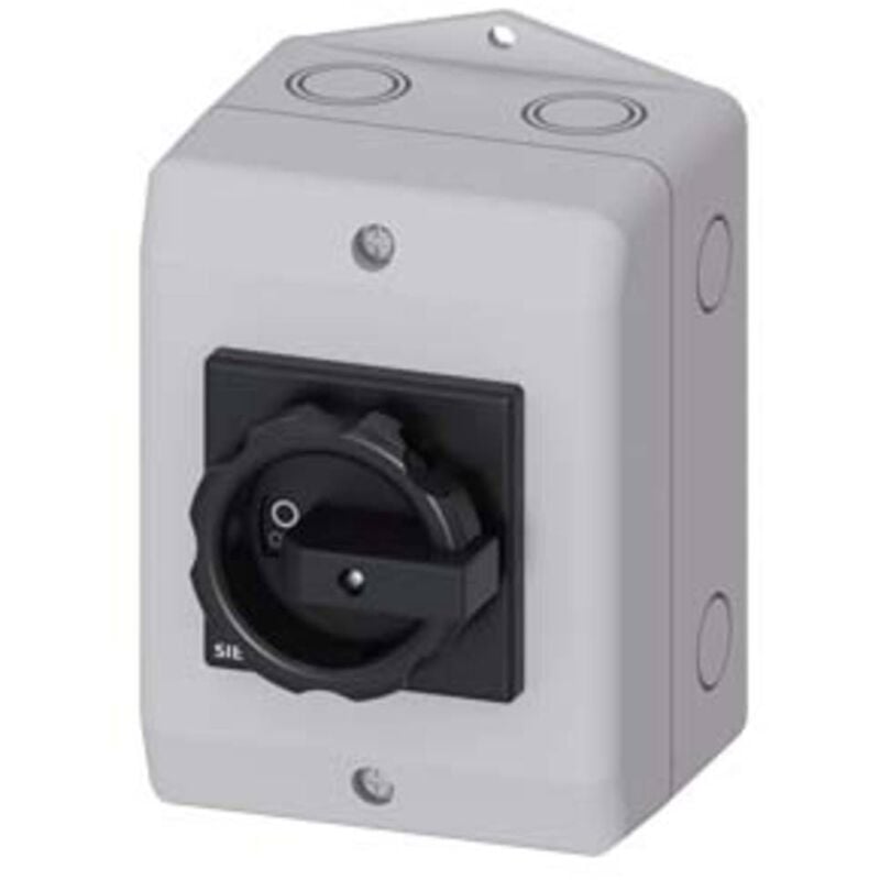 Sectionneur à coupure en charge noir 3 pôles 6 mm² 16 a 1 no (t), 1 nf (r) 690 v/ac Siemens 3LD20641GP51 D150161