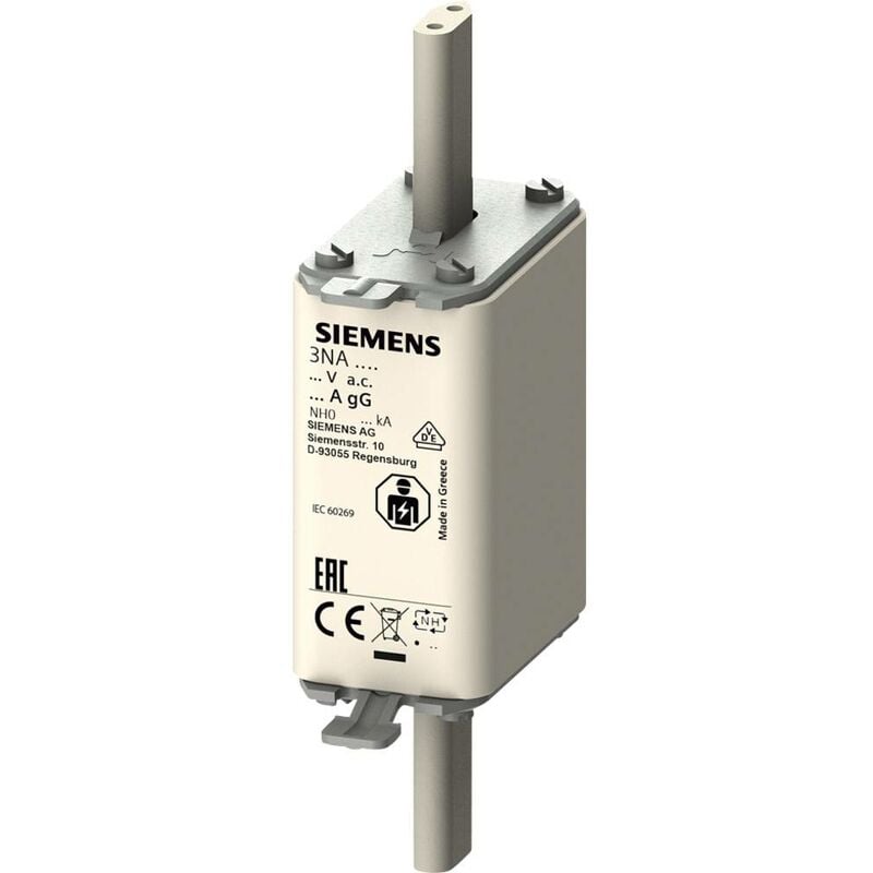 Siemens 3NA3032 Inserto fusibile Misura fusibile = 0 125 A 500 V 1 pz.