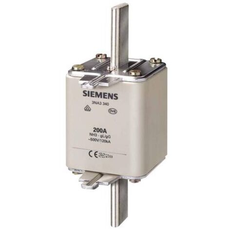 Siemens 3NA3372 Inserto fusibile Misura fusibile = 3 630 A 500 V