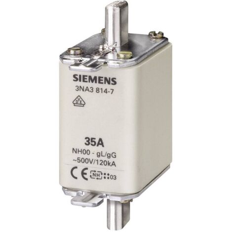 Siemens 3NA38207 Fusibile trasparente 50 A 500 V AC