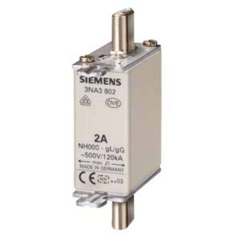 Siemens 3NA38328 Cartouche-fusible Taille du fusible = 0 125 A 400 V 3 pc(s) D107811