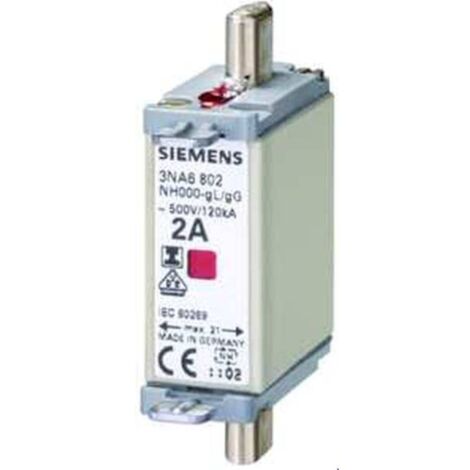 Siemens 3NA6824 Inserto fusibile Misura fusibile = 000 80 A 500 V/AC, 250 V/DC 3 pz.