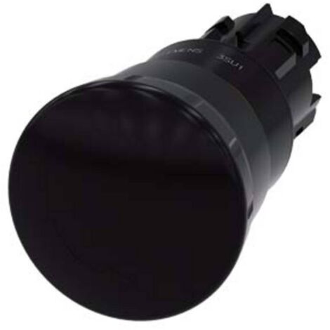 Siemens 3SU10001HB100AA0 3SU1000-1HB10-0AA0 Bouton-poussoir coup de poing noir 1 pc(s) D350861