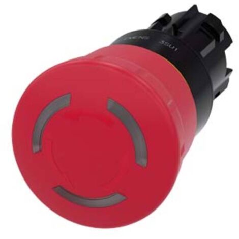 Siemens 3SU1001-1HB20-0AA0 Coup de poing d'arrêt d'urgence IP66, IP67, IP69/IP69K 1 pc(s) D202601