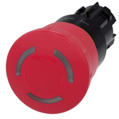 Siemens 3SU1001-1HB20-0AA0 Not-Halt-Pilzdrucktaster     IP66, IP67, IP69/IP69K 1 St.