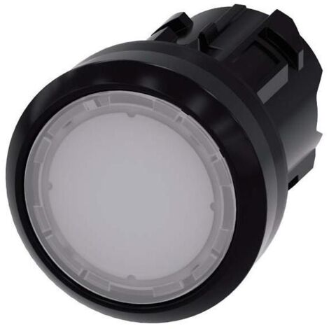 Siemens 3SU10010AA600AA0 3SU1001-0AA60-0AA0 Leuchtdrucktaster Frontring Kunststoff, rund Knopf Schwa