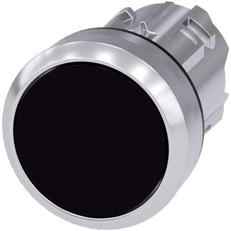Siemens 3SU10500AB100AA0 3SU1050-0AB10-0AA0 Drucktaster Frontring Metall, Hochglanz, Betätiger flach