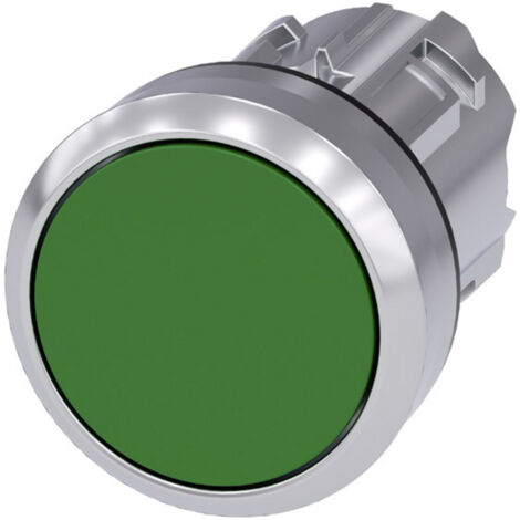 Siemens 3SU10500AB400AA0 3SU1050-0AB40-0AA0 Drucktaster Frontring Metall, Hochglanz, Betätiger flach