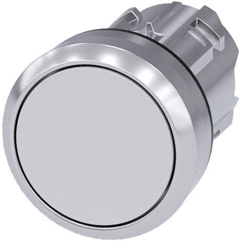 Siemens 3SU10500AB600AA0 3SU1050-0AB60-0AA0 Drucktaster Frontring Metall, Hochglanz, Betätiger flach