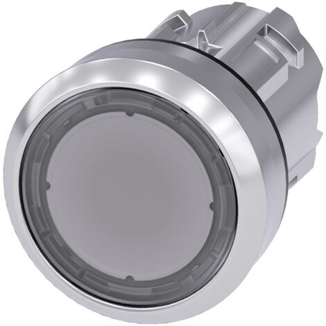 Siemens 3SU10510AB700AA0 3SU1051-0AB70-0AA0 Leuchtdrucktaster Betätiger flach, Frontring Metall, Hoc