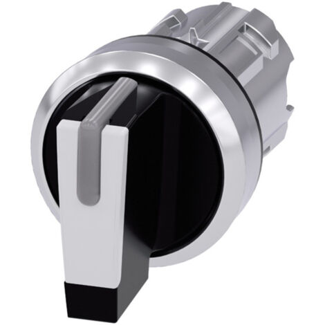 Siemens 3SU10522BL600AA0 3SU1052-2BL60-0AA0 Commutateur à manette collerette métal, finition brillan