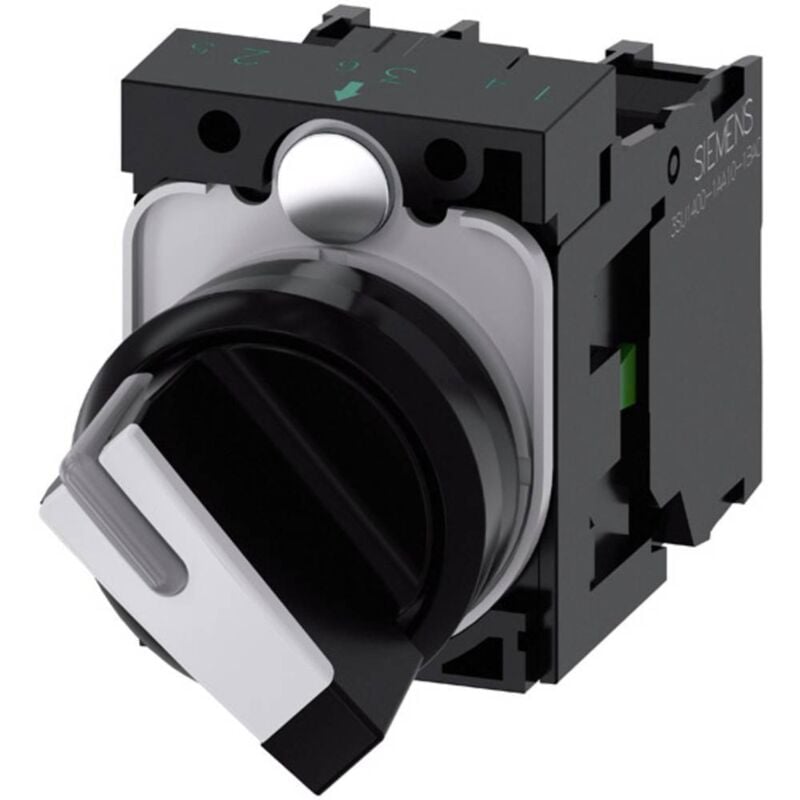 3SU11002BF601MA0 3SU1100-2BF60-1MA0 Commutateur à manette collerette plastique noir, blanc 1 x 90 ° 1 pc(s) - Siemens