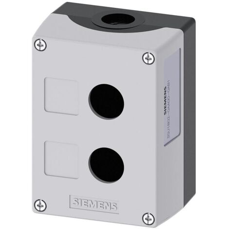 Siemens 3SU1802-0AA00-0AB1 3SU18020AA000AB1 Leergehäuse 2 Einbaustellen (L x B x H) 114 x 85 x 64 mm