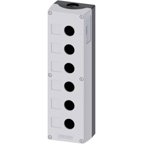 Siemens 3SU1806-0AA00-0AB1 3SU18060AA000AB1 Boîtier vide 6 emplacements (L x l x H) 280 x 85 x 64 mm gris 1 pc(s)