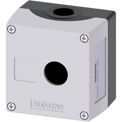 Siemens 3SU1851-0AA00-0AB1 3SU18510AA000AB1 Boîtier vide 1 emplacement, pour montage au sol (L x l x H) 89.4 x 85 x 64 mm sans inscription gris 1 pc( Y403291