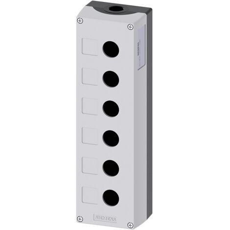 Siemens 3SU1856-0AA00-0AB1 3SU18560AA000AB1 Leergehäuse 6 Einbaustellen, für Bodenbefestigung (L x B