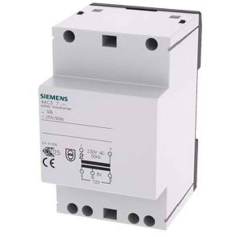 Siemens – Transformateur de sécurité 8 V, 12 V 2 A – 4AC37240 – Puissance 24 VA – Protection PTC contre courts-circuits - D259341
