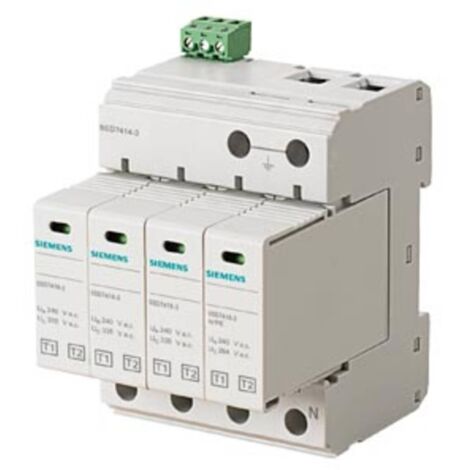 Siemens 5SD74143 5SD7414-3 Protezione da sovratensioni per quadro elettrico 50 kA 1 pz.