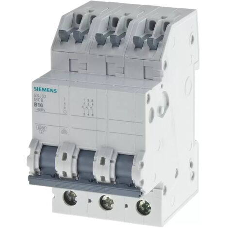 Siemens 5SJ63166KS 5SJ6316-6KS Leitungsschutzschalter    3polig 16 A