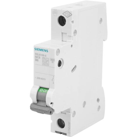 Siemens 5SL6106 – 6 interruttore automatico 6 KA 1 poli b-6 a