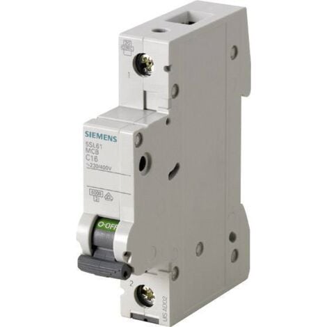 Siemens 5SL61167 Disjoncteur 1 pôle 16 A 230 V, 400 V X95494