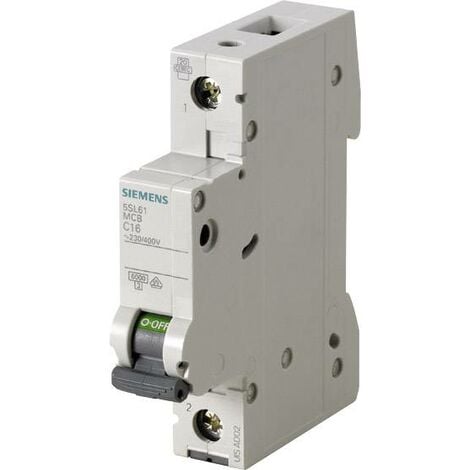 Siemens 5SL61167 Disjoncteur 1 pôle 16 A 230 V, 400 V X95494