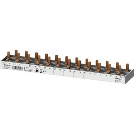 Siemens 5ST36740 Rail de la tige Rail collecteur Nbr de rangées 2 10 mm² 63 A 230 V Type de conducte