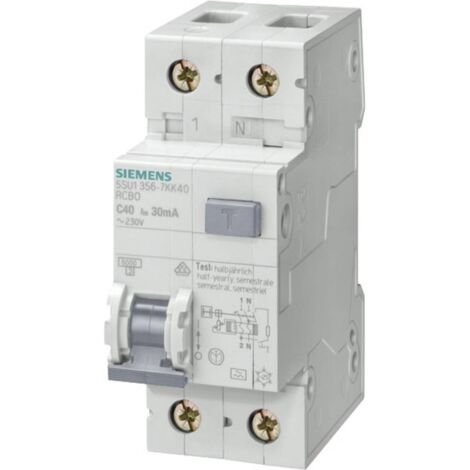Siemens 5SU13567KK10 Disjoncteur différentiel 10 A 230 V